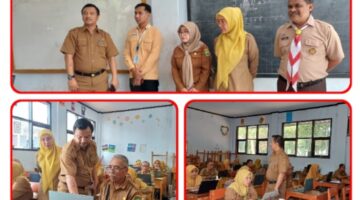 Kasubag Umpeg Disdikbud Subang Tinjau Langsung Uji Kompetensi Guru di SMPN 4 Subang