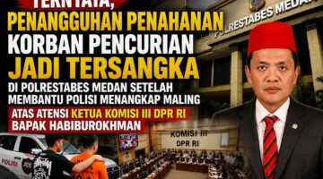 Ternyata, Penangguhan Penahanan Korban Pencurian Jadi Tersangka di Polrestabes Medan Setelah Membantu Polisi Menangkap Maling Atas Atensi Ketua Komisi III DPR RI Bapak Habiburokhman